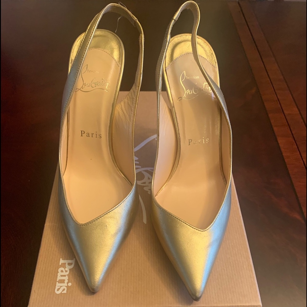 Christian Louboutin Gold Heels